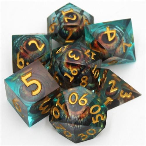 Werewolf Eye liquid core - Sharp edges - Rollespilsterninger - Epic Dwarf Dice